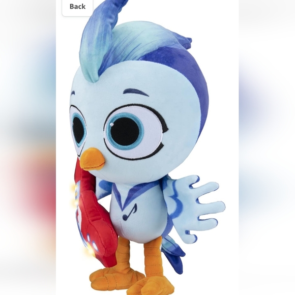 Do, Re & Mi Deluxe Feature Plush - 10-Inch ‘Mi’ The Blue Jay Plush - Picture 4 of 9